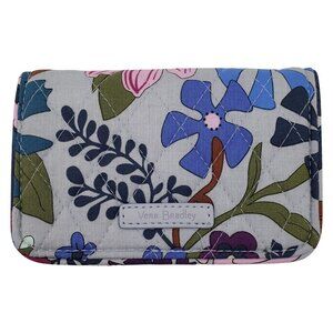 Vera Bradley Gray Floral Quilted Wallet